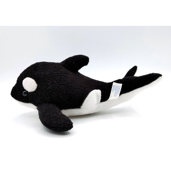 Sea World Shamu Plush Killer Whale Orca 9" Stuffed Animal Toy - Picture 1 of 4